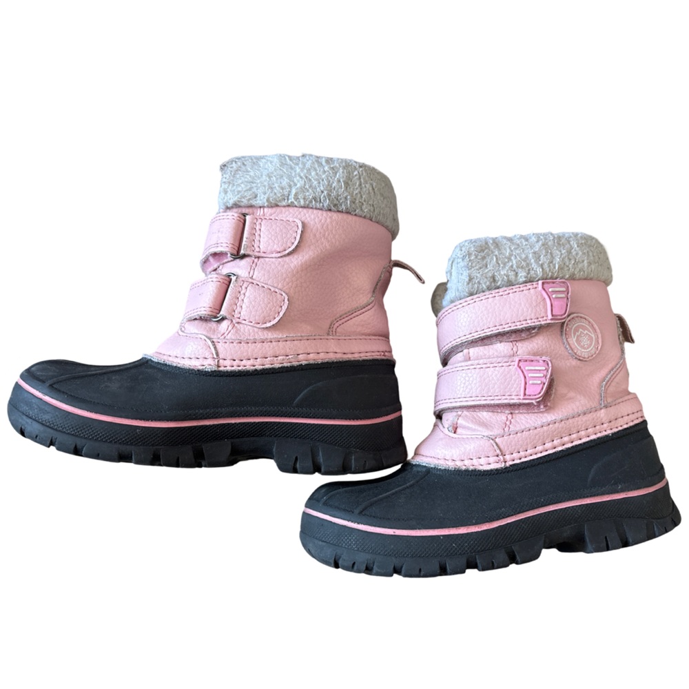 Joe Fresh Pink Velcro boots - size 10